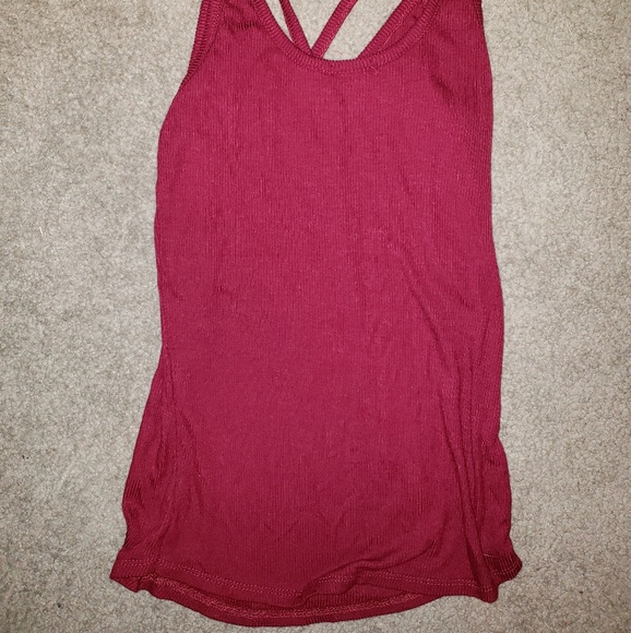 NWOT Strappy maroon tank - Picture 2 of 4